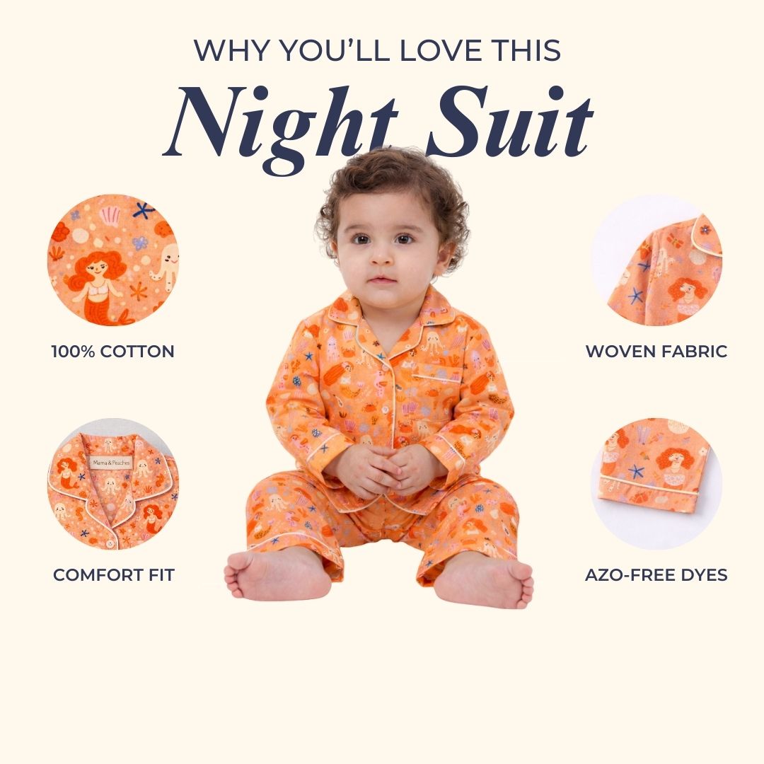 Sealife Full Sleeves Night Suit