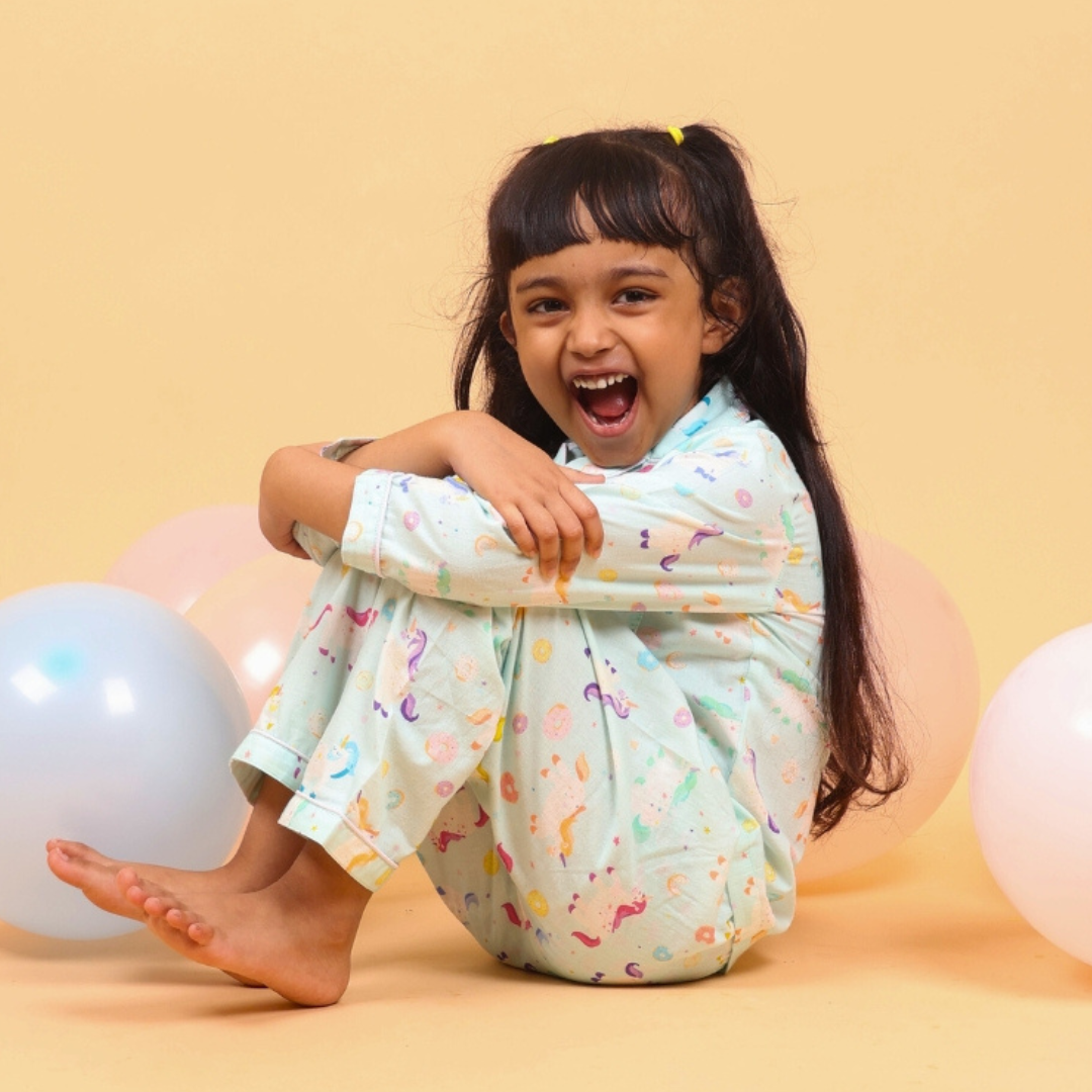 Unicorns & Doughnuts Full Sleeves Night Suit