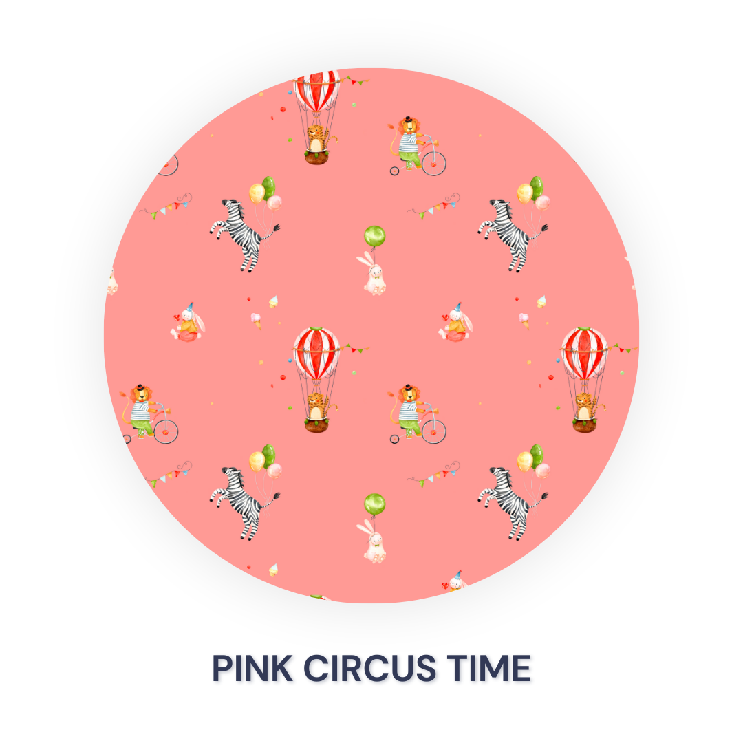 Pink Circus Time Cotton Kurta Set