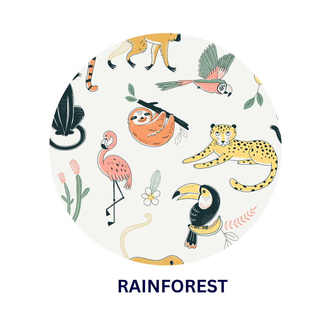 Rainforest Animals Cotton Kurta Set