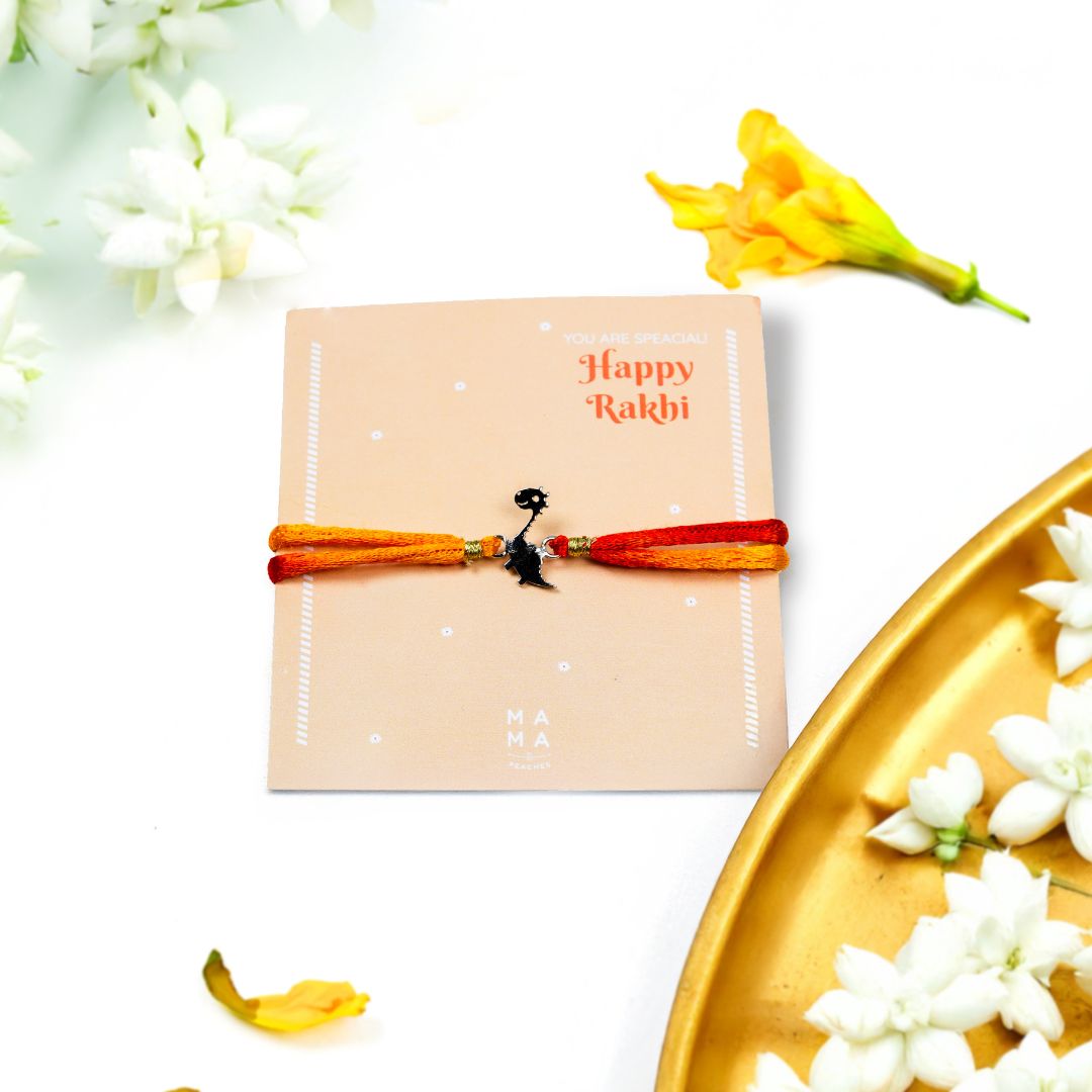 Dinosaur Rakhi - Silver