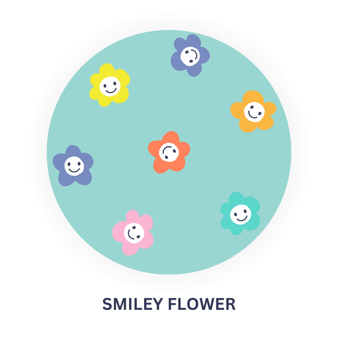 Smiley Flower Full Sleeves Night Suit
