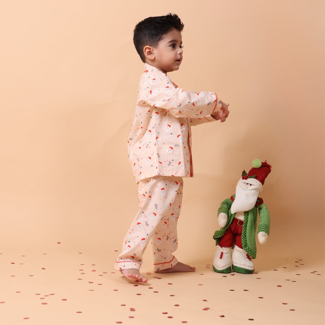 Jolly Santa Full Sleeves Night Suit