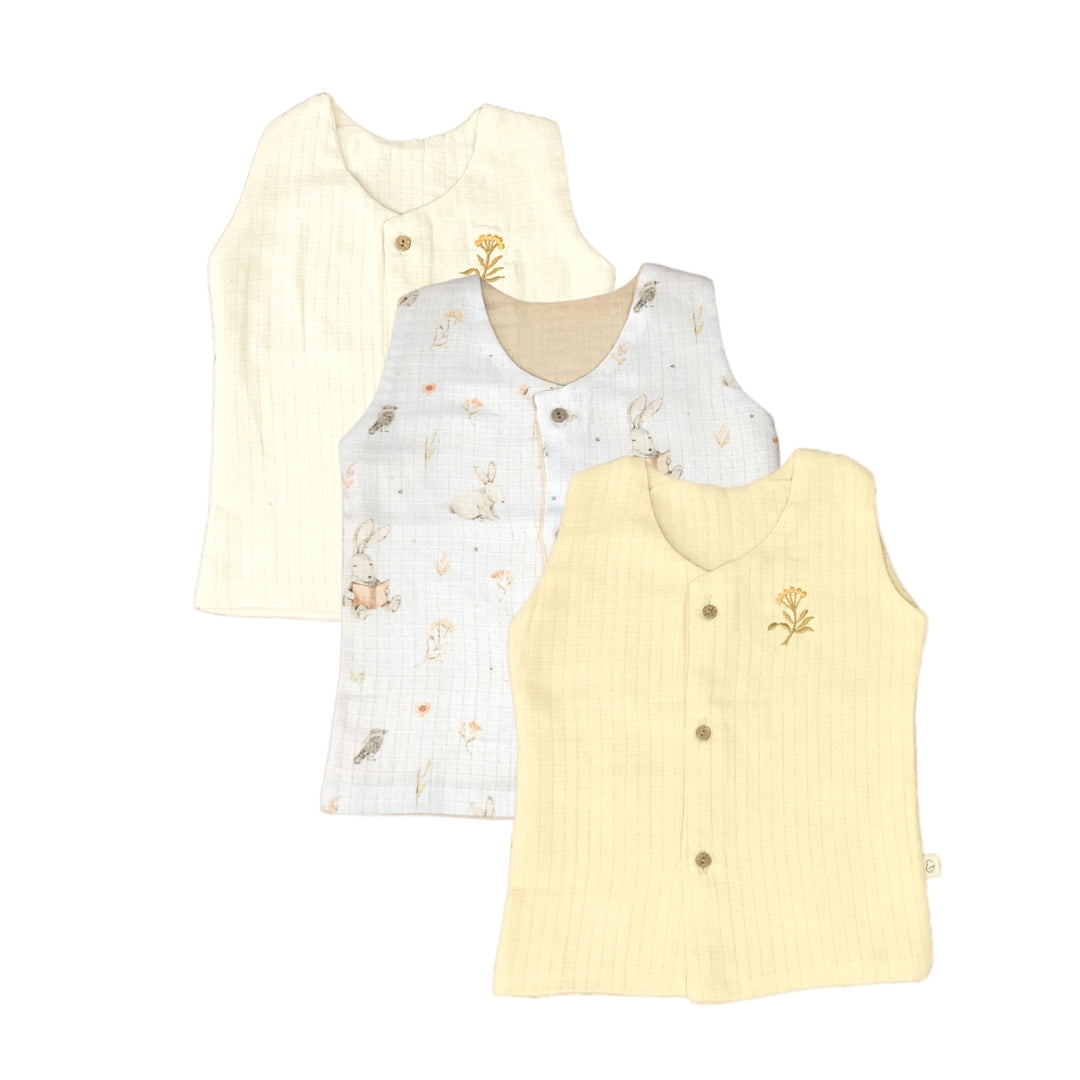 Rabbits Vest Set of 3