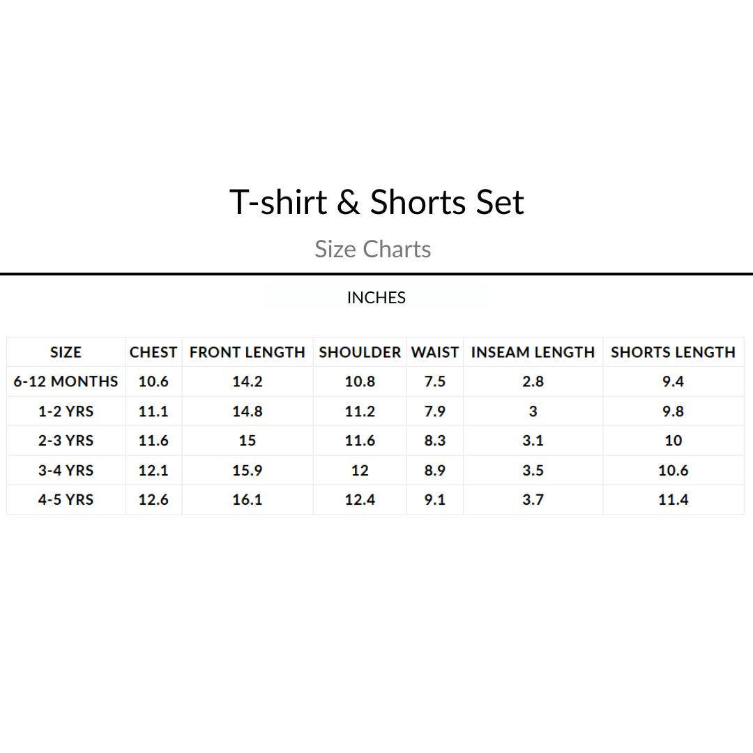 Aloha Cotton T-Shirt & Shorts Set