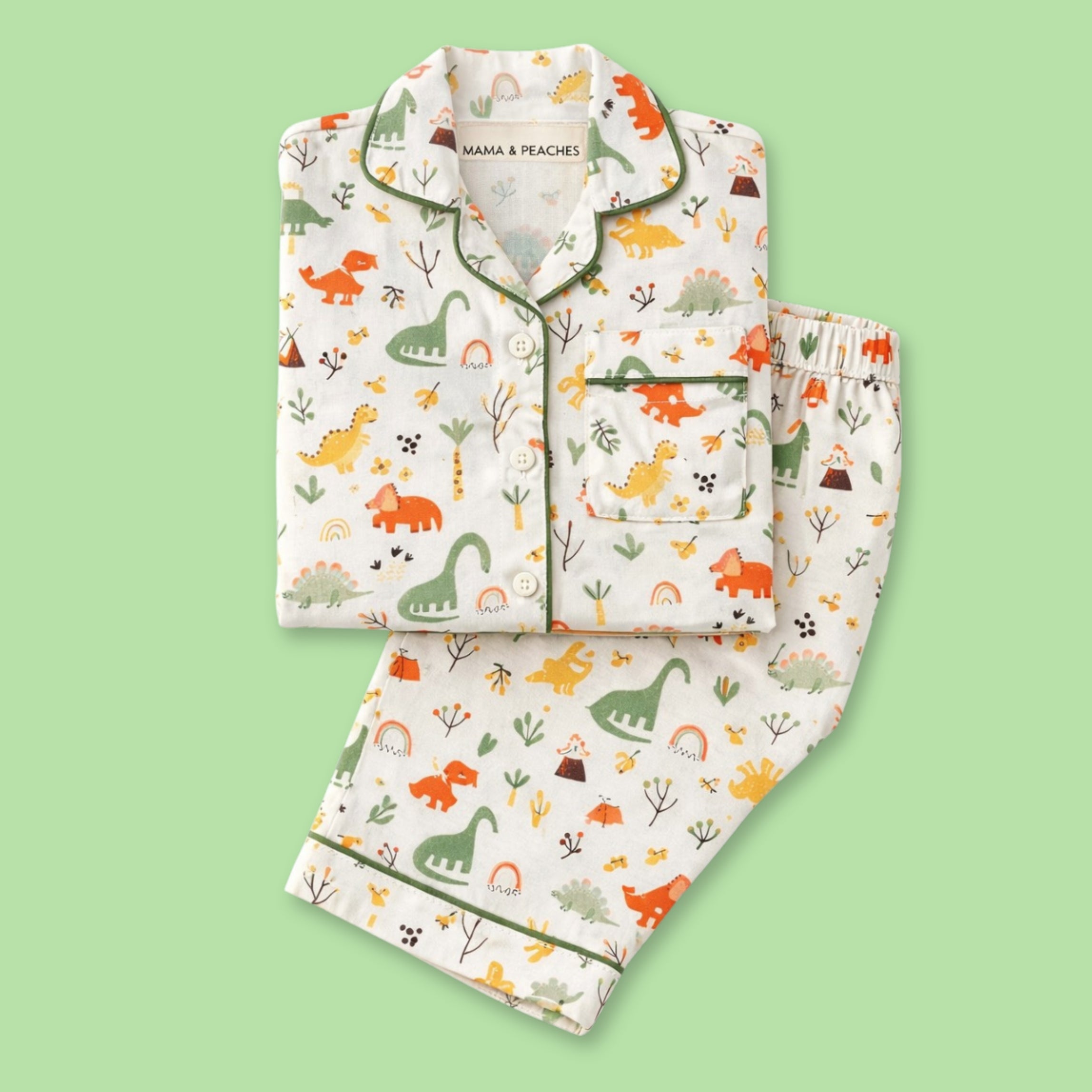 Dancing Dinosaur Full Sleeves Night Suit