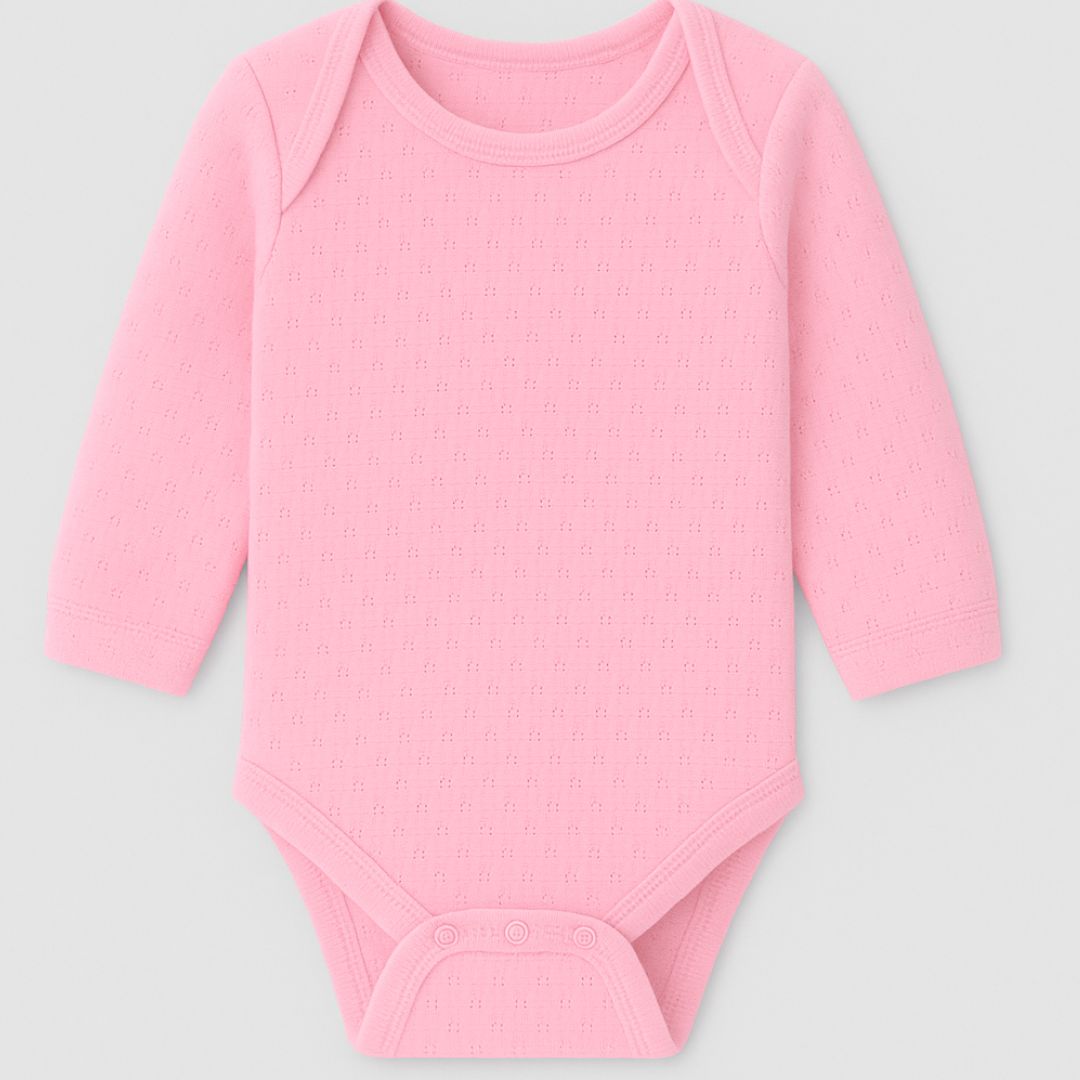 Pack Of 4 Thermal Rompers (White + Pink)