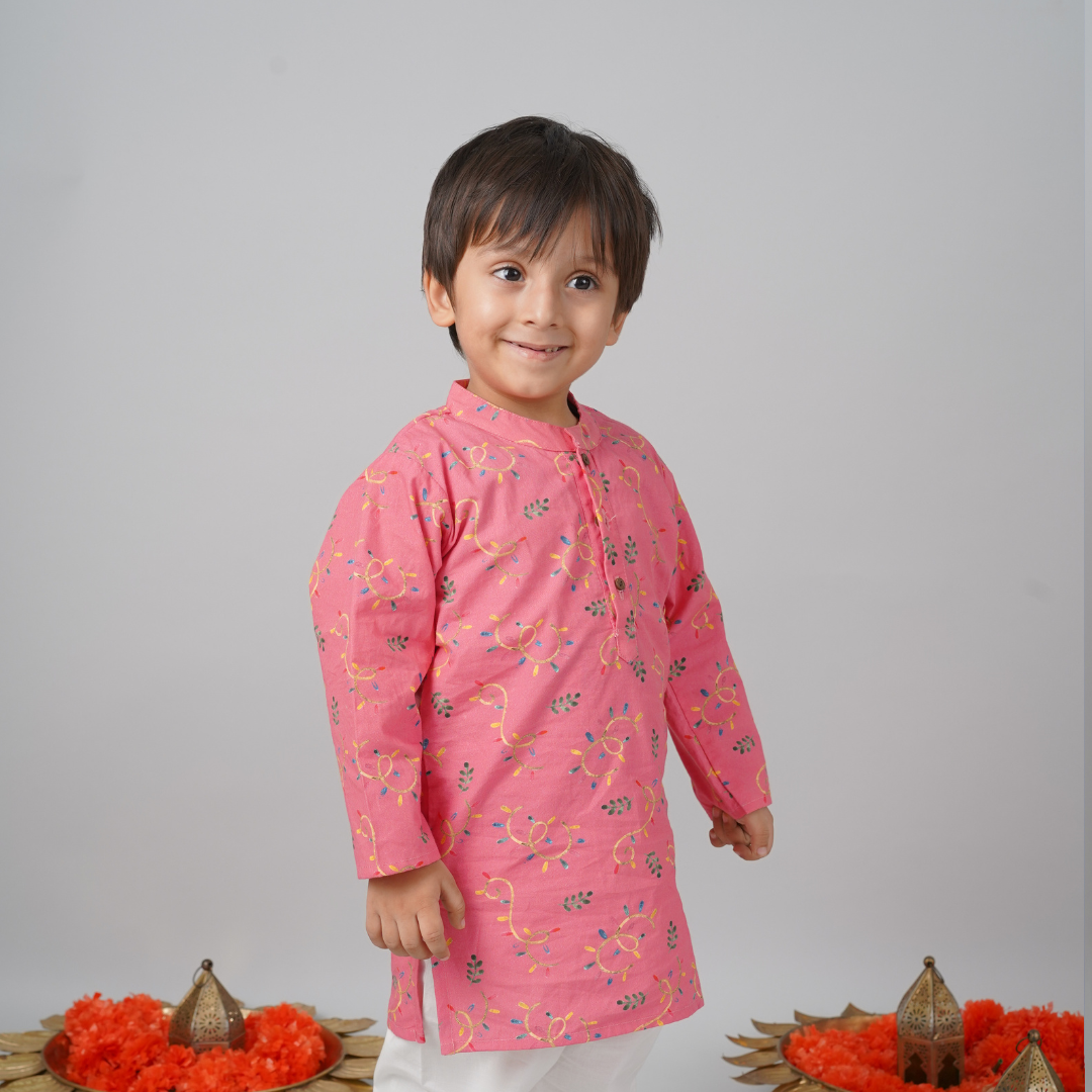 String Lights Kurta Set
