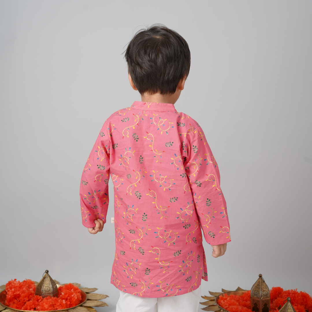 String Lights Kurta Set