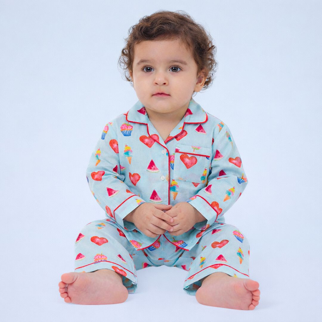 Cupcakes & Dreams Full Sleeves Night Suit
