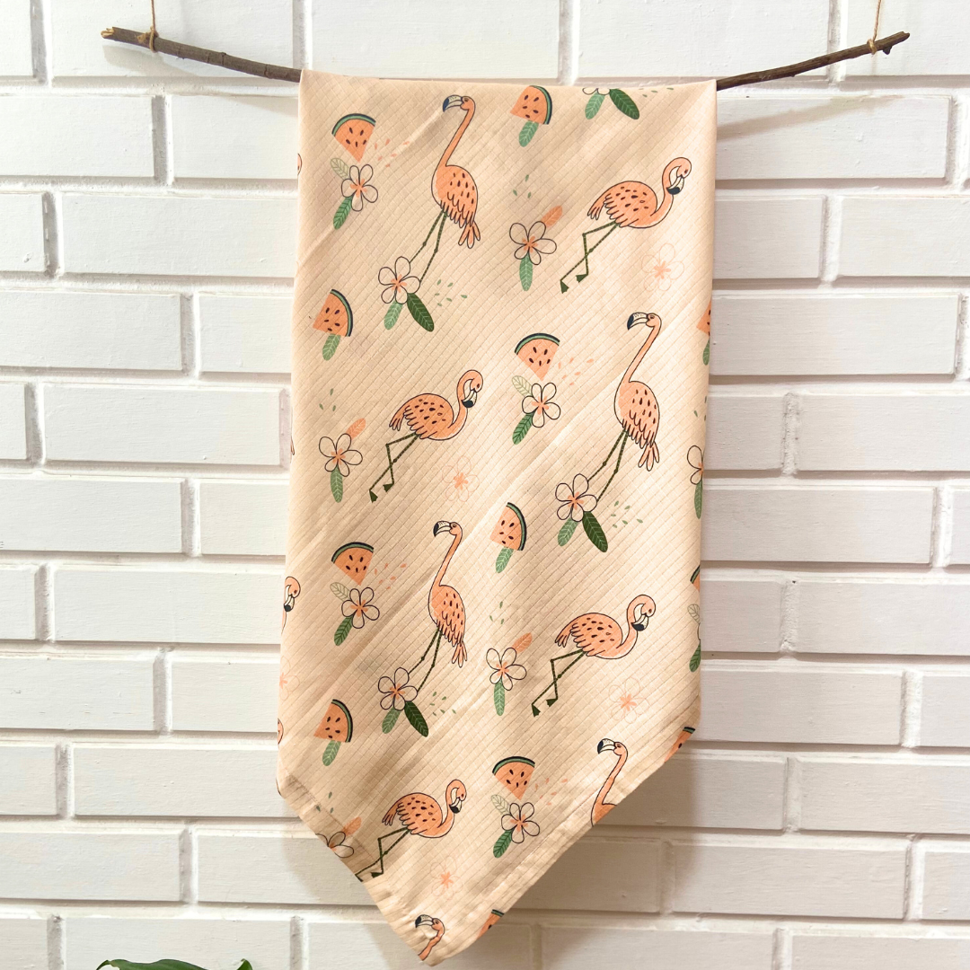 Flamingo Muslin Swaddle