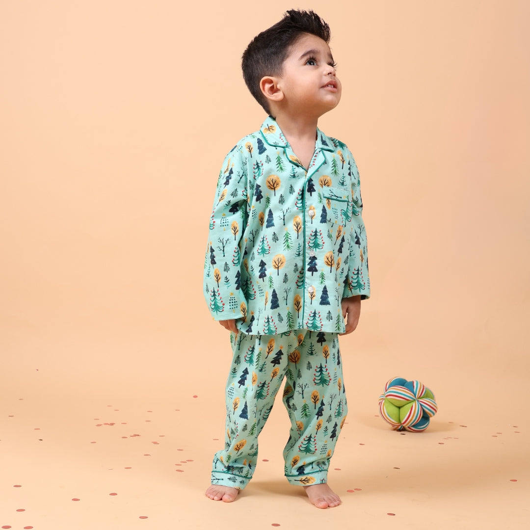 Charm Trees Full Sleeves Night Suit