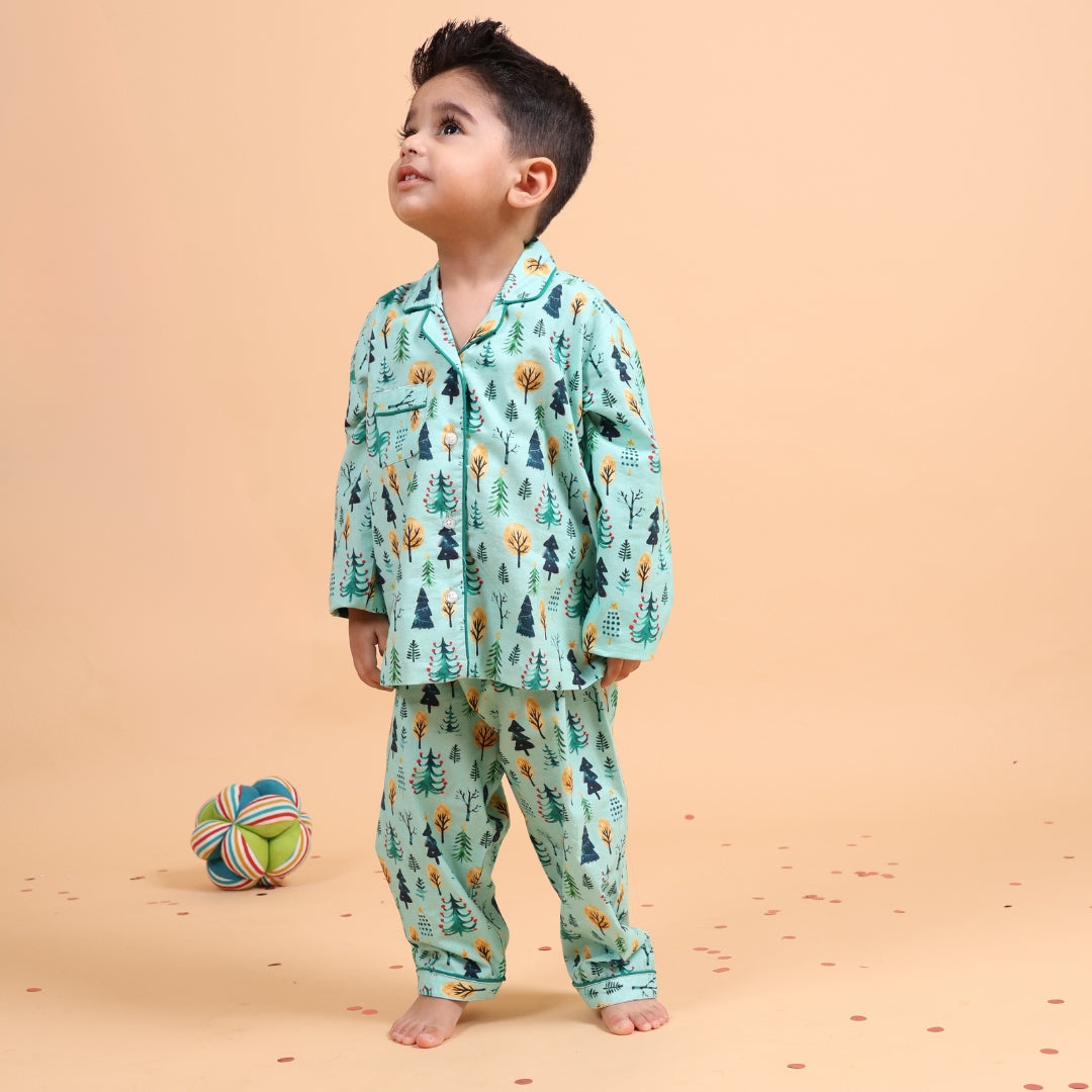 Charm Trees Full Sleeves Night Suit