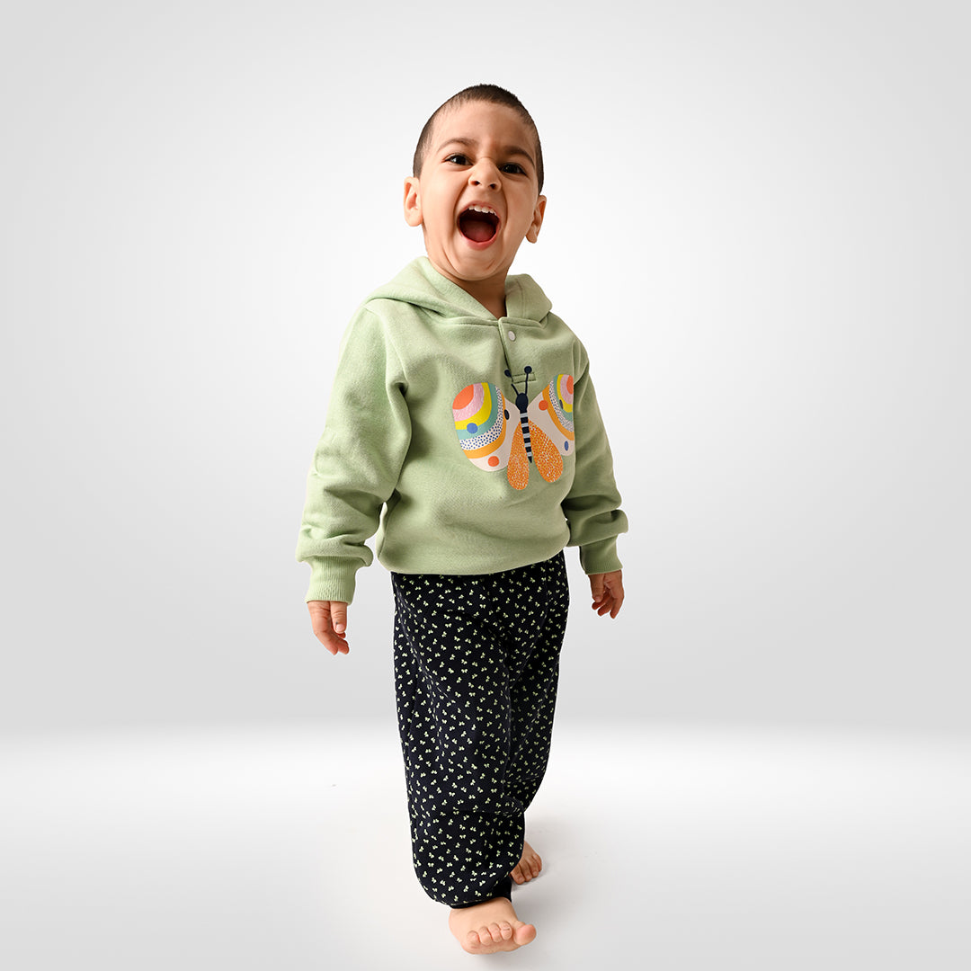 Butterfly 2 Pc Jogger Set - Green