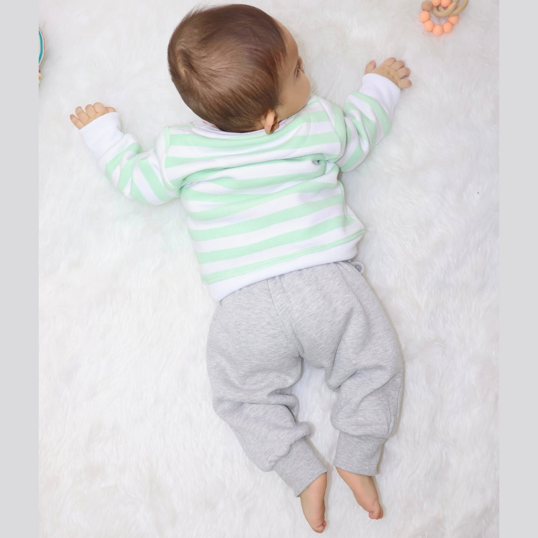 Circus Bear 2 Pc Jogger Set - Green