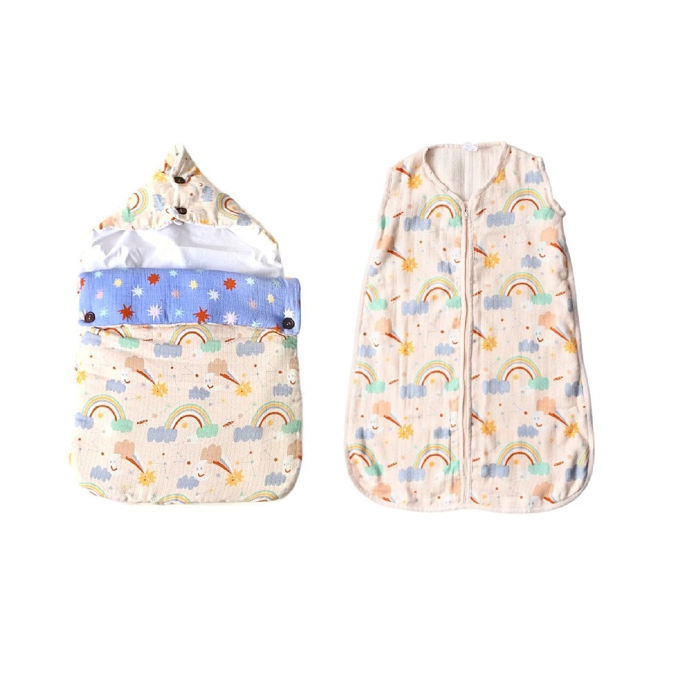 Combo of Sleep Sack & Carry Nest - Magical Rainbows