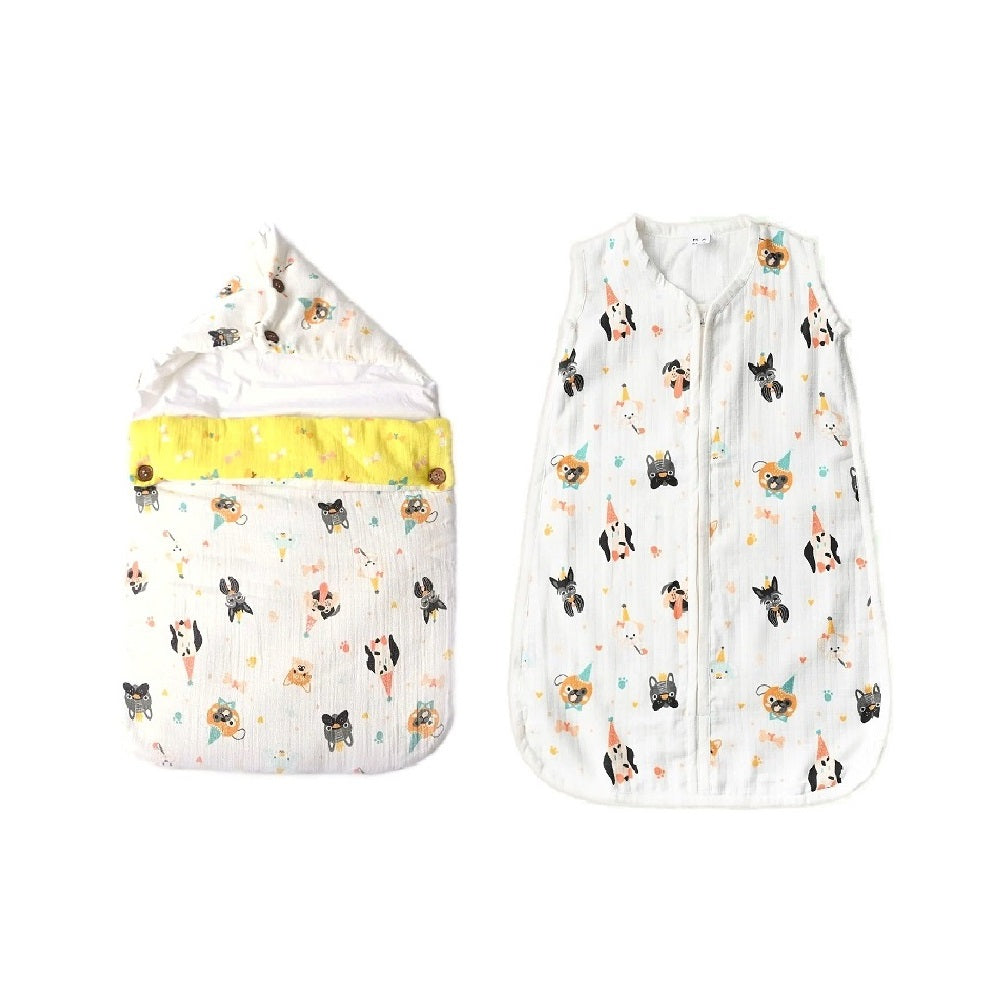 Combo of Party Pups Baby Carry Nest + Party Pups Sleep Sack