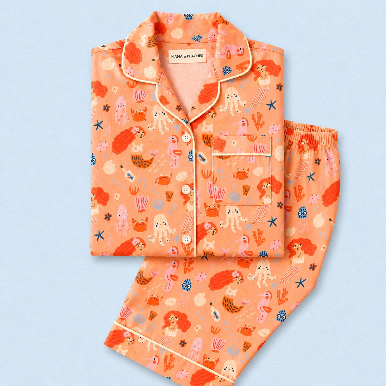 Sealife Full Sleeves Night Suit