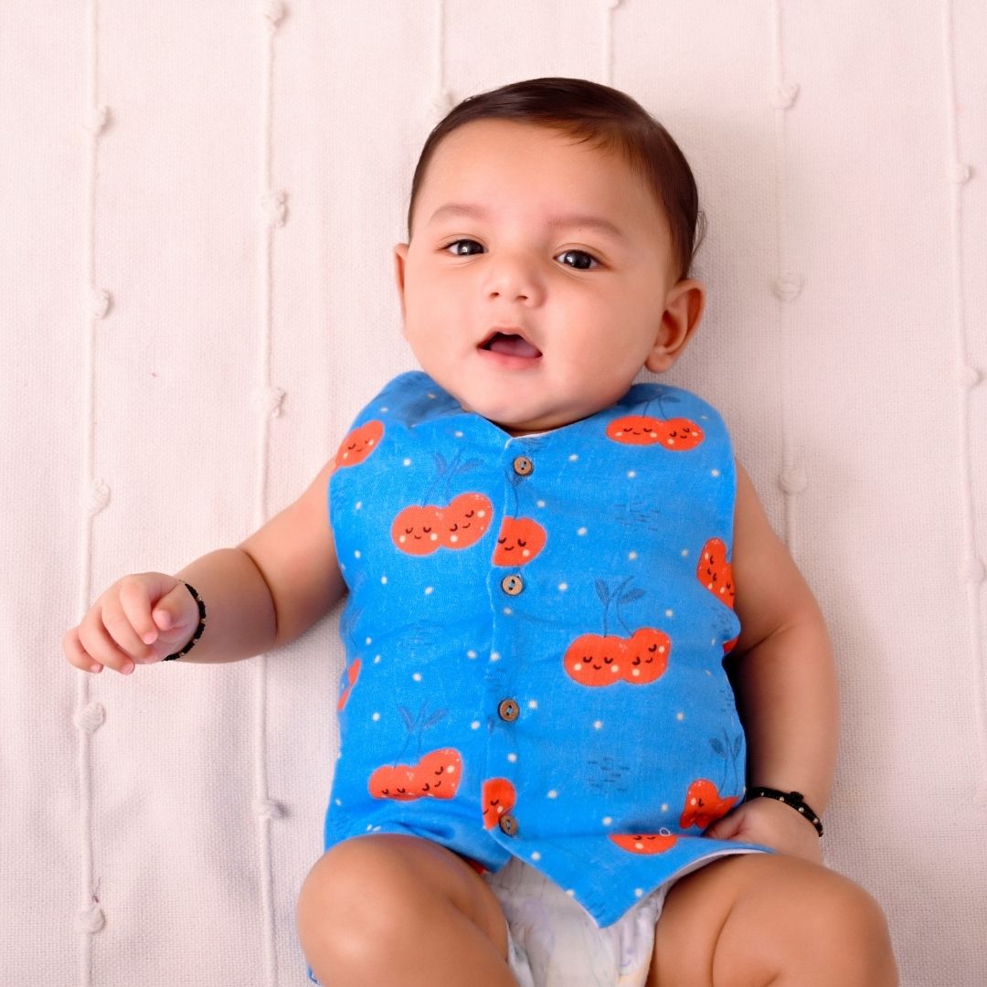 Cherryful Muslin Vest