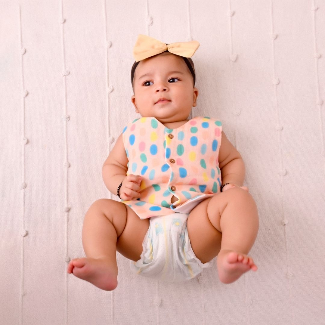 Polka Dot Muslin Vest