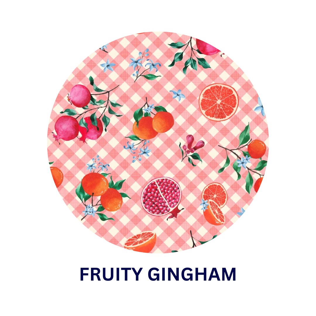 Fruity Gingham Kurta Set