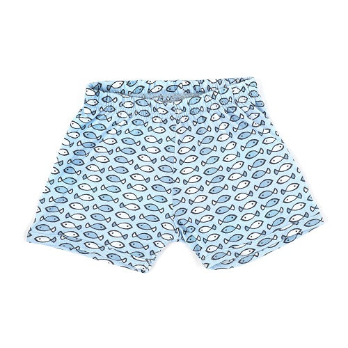 Fishy Fishy in the Sea Nightsuit Shorts Set - Blue