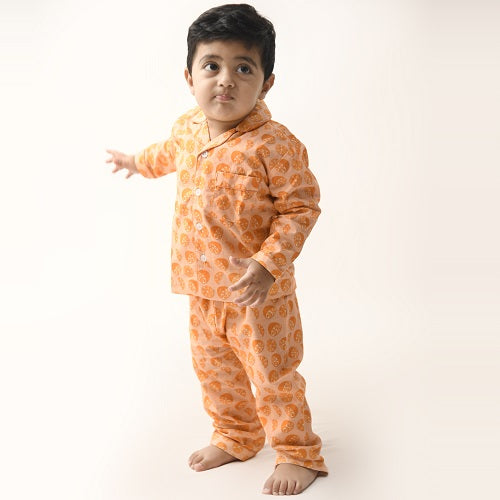 Orange Night Suit (Full Sleeves)