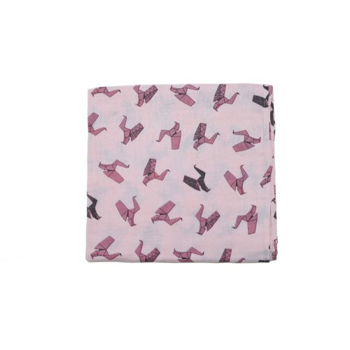 Inlove Peacock Pink Muslin Swaddle