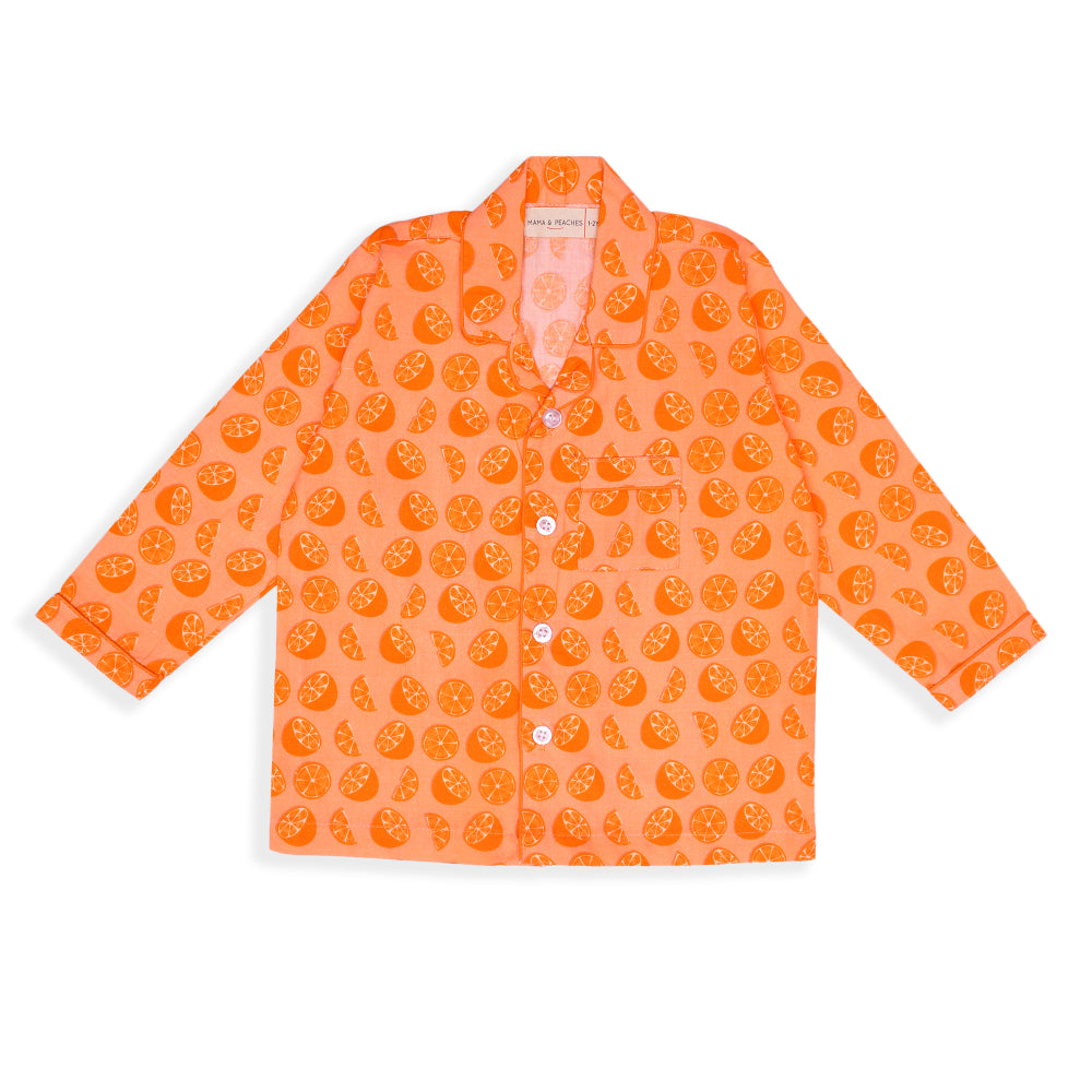 Orange Night Suit (Full Sleeves)