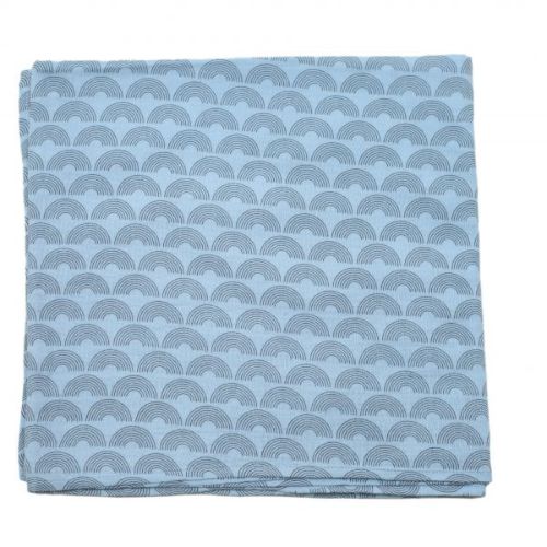 Inlove Waves Blue Muslin Swaddle