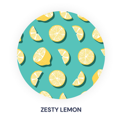 Zesty Lemon Zipped Footed Sleepsuit