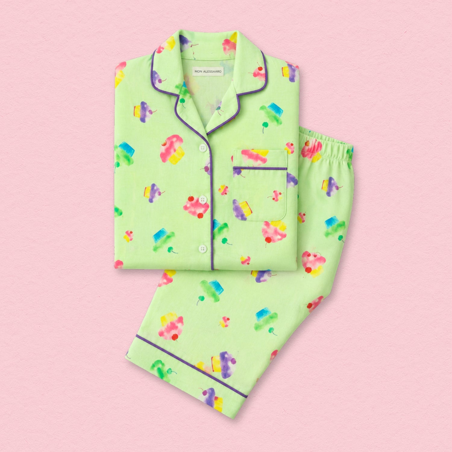 Cute Cupcakes Full Sleeves Night Suit