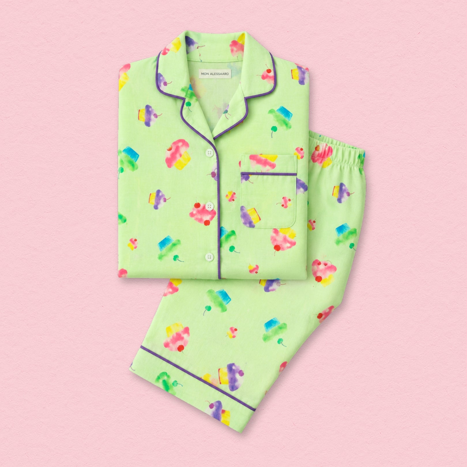 Cute Cupcakes Full Sleeves Night Suit