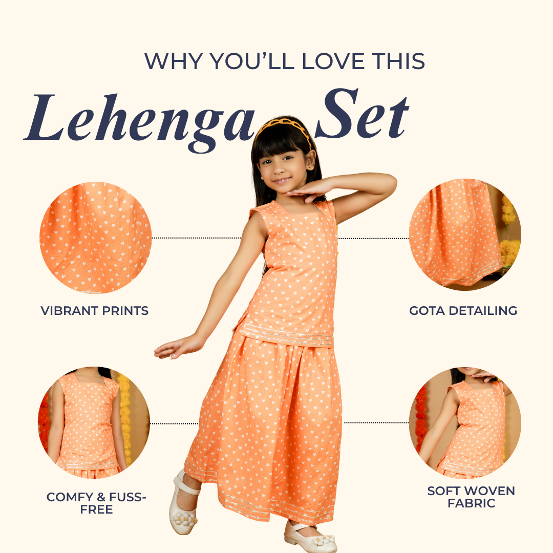 Hearts Lehenga Set