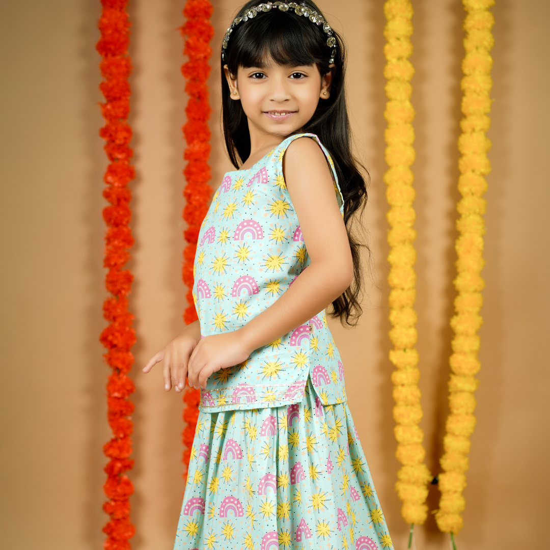 Fireworks &amp; Rainbows Lehenga Set