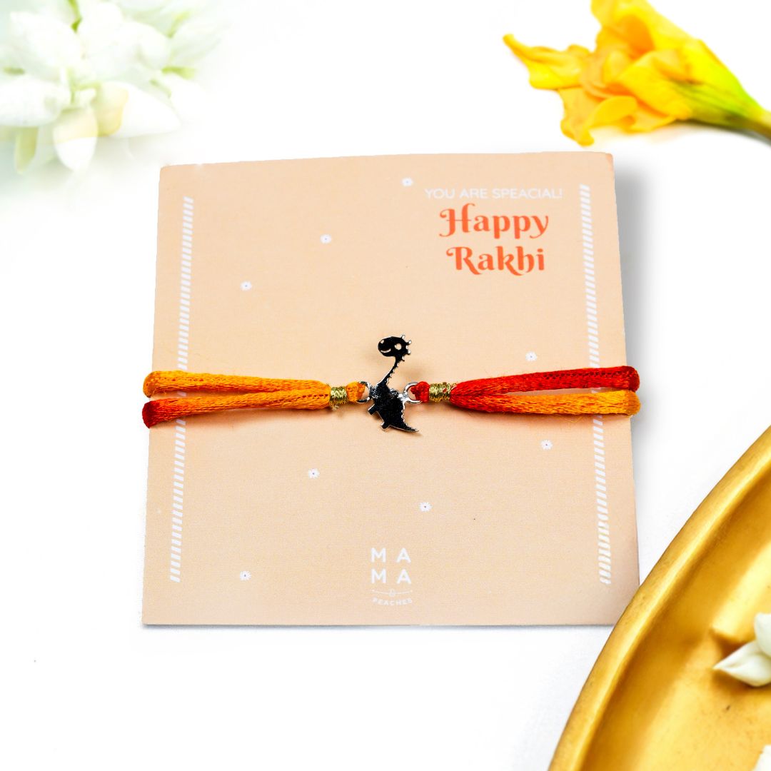 Dinosaur Rakhi - Silver