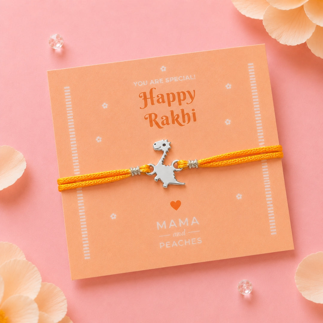 Dinosaur Rakhi - Silver