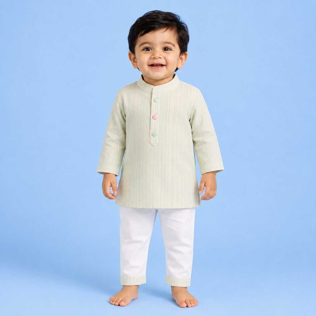 Pear Stripes Kurta Set