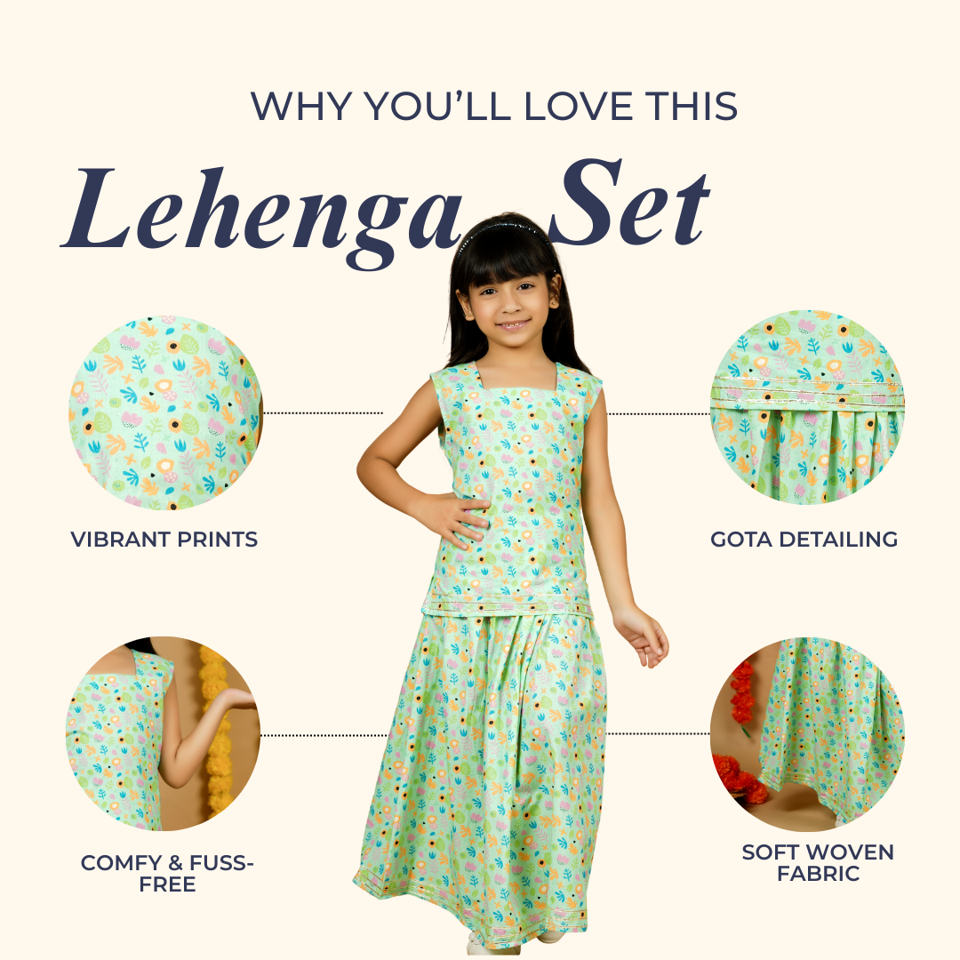 Flower Pop Lehenga Set
