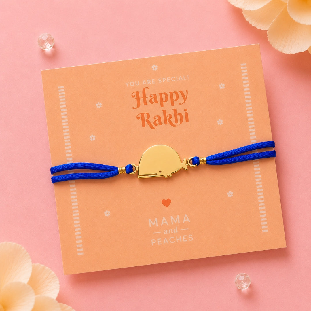 Whale Rakhi - Gold