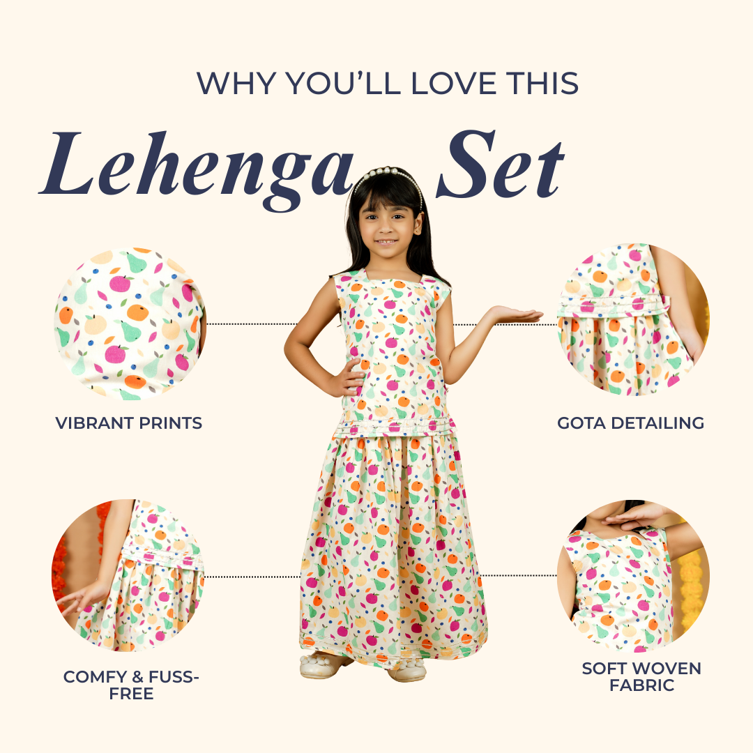 Tropical Fruits Lehenga Set