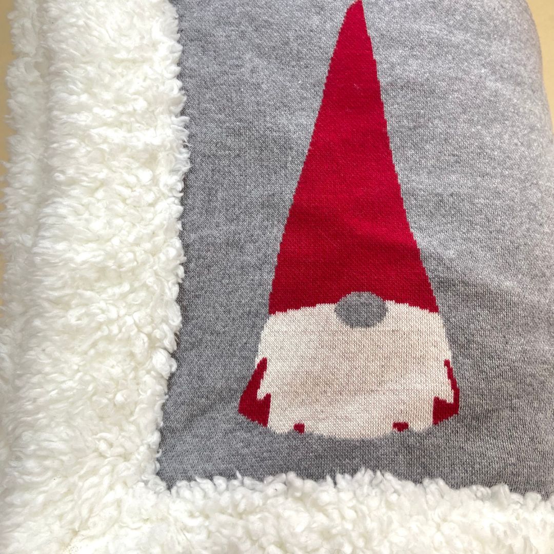 Ho Ho Hug Winter Blanket with Sherpa Linning