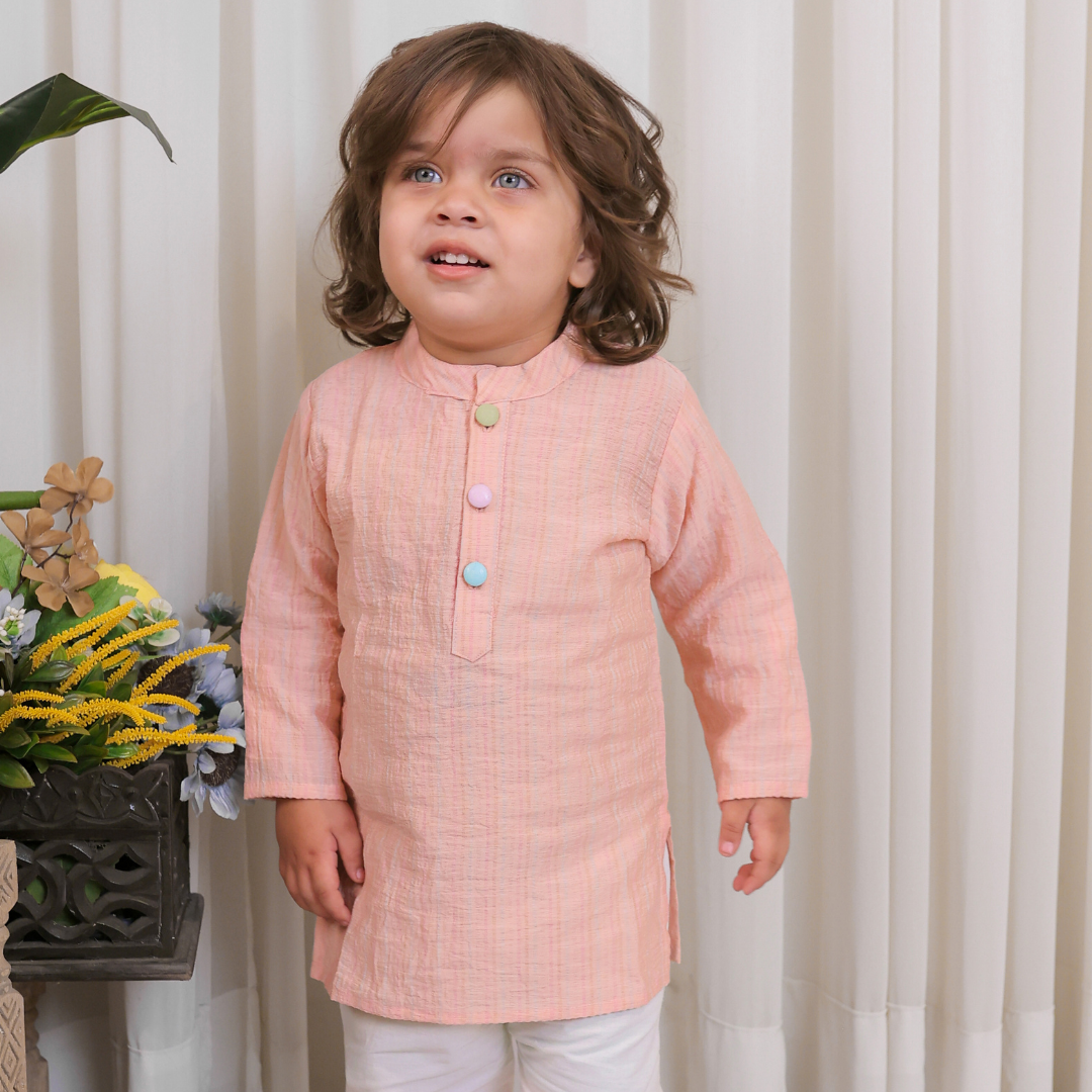 Strawberry Stripes Kurta Set