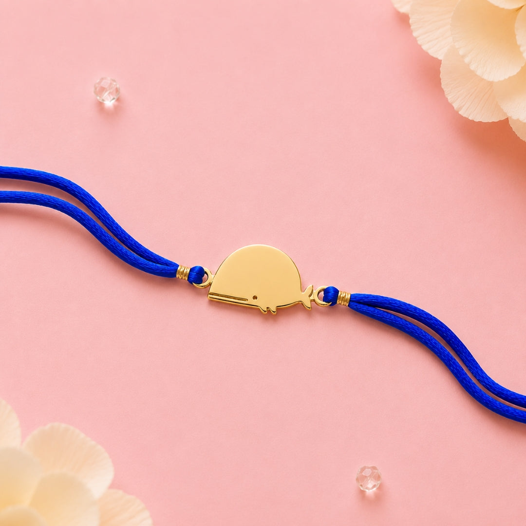 Whale Rakhi - Gold