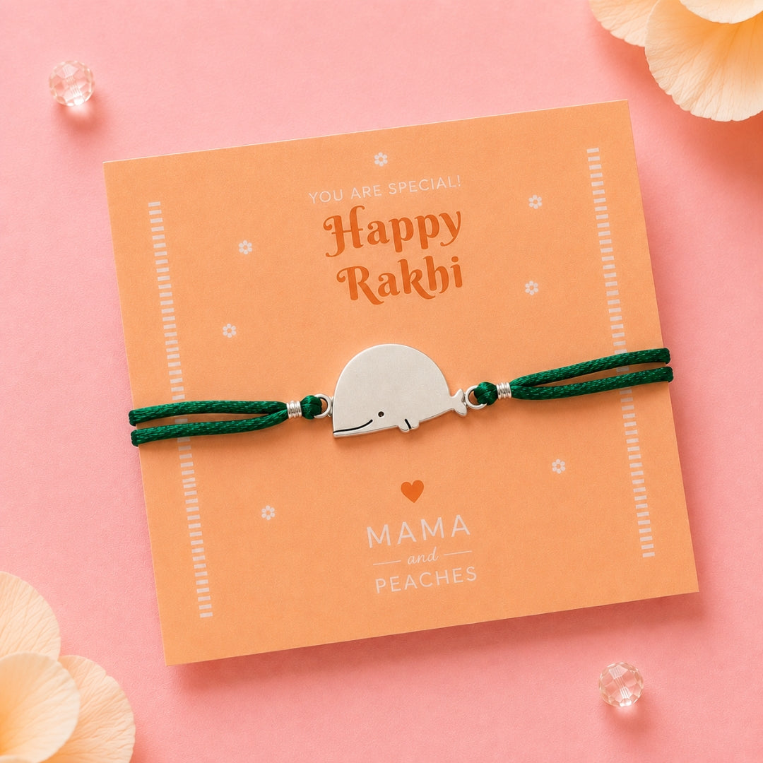 Whale Rakhi - Silver