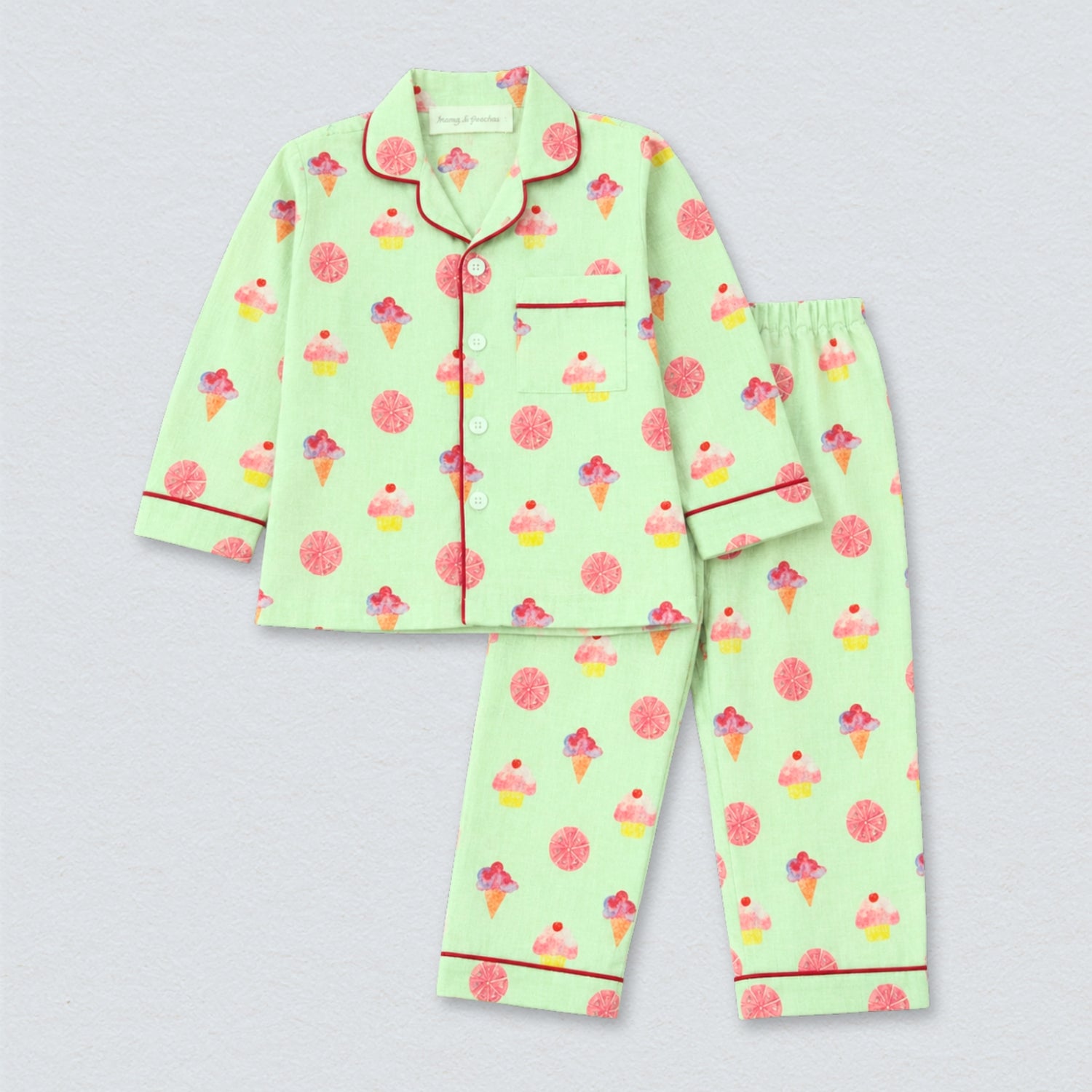 Ice Creams &amp; Cupcakes Full Sleeves Night Suit