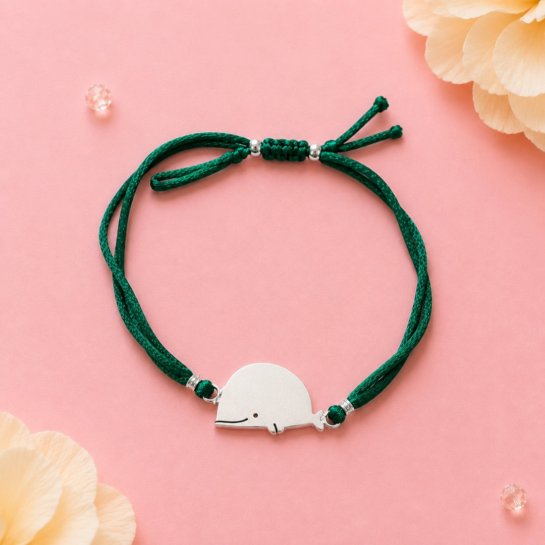 Whale Rakhi - Silver