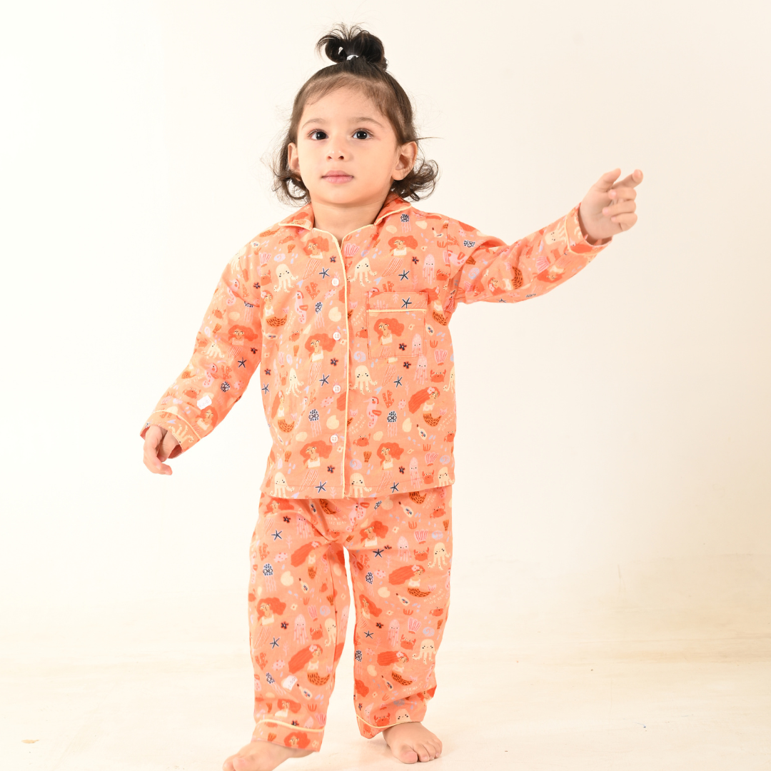 Sealife Full Sleeves Night Suit