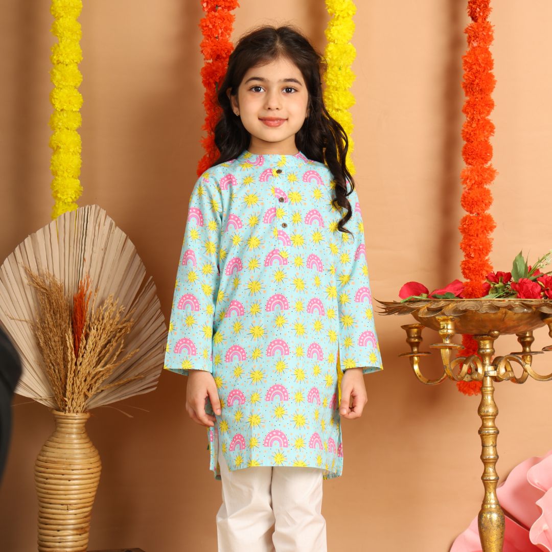 Fireworks &amp; Rainbows Kurta Set