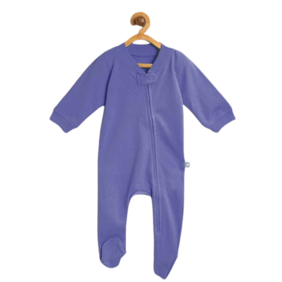 kids Unisex Purple apparel zip sleepsuit